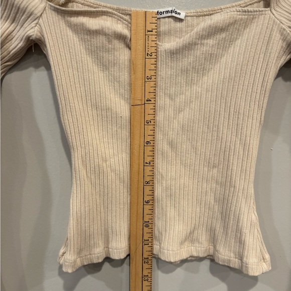 Reformation Cream Ribbed Top - Picture 8 of 8